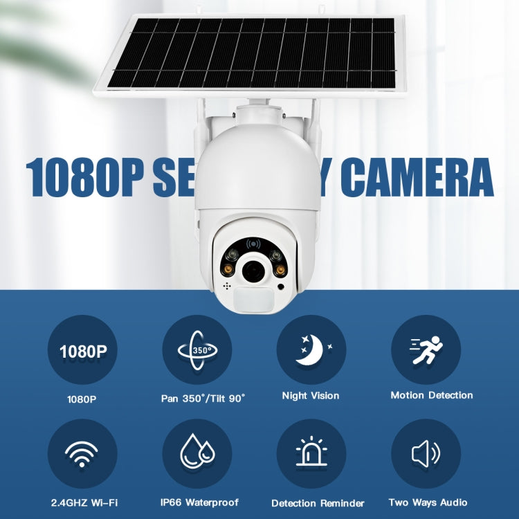 T22 1080P Full HD Solar Powered 4G Network EU Version Camera, Support PIR Alarm, Night Vision, Two Way Audio, TF Card, 4G (EU Version), 4G (US Version) T22 1080P Full HD Solar Powered 4G Network EU Version Camera, Support PIR Alarm, Night Vision, Two Way Audio, TF Card, 4G (EU Version), 4G (US Version)